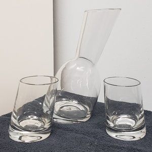 Carafe Glass Set, unique design *NEW*